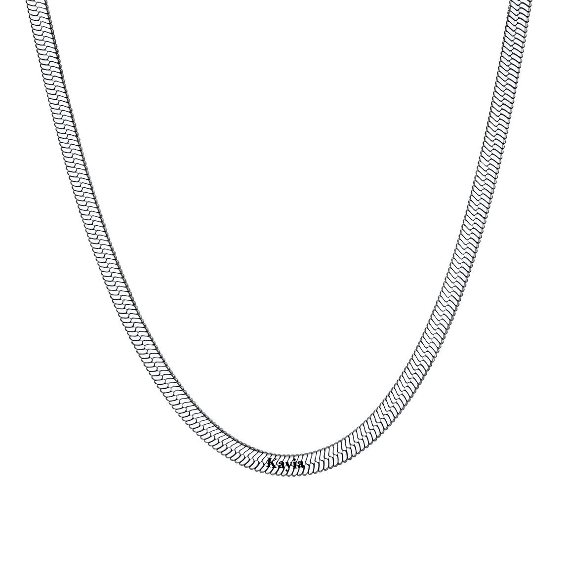 Custom Family Names Choker Flat Snake Chain For Her