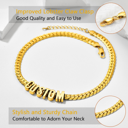 Custom Name  8mm Cuban Chain