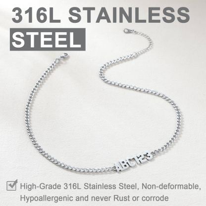 Custom Name 4mm Flat Chain For Men