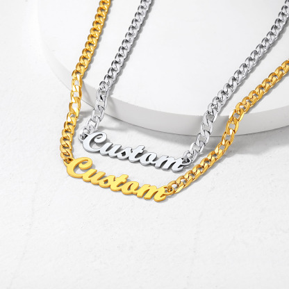 Custom Name 6mm Rope Chain For Men