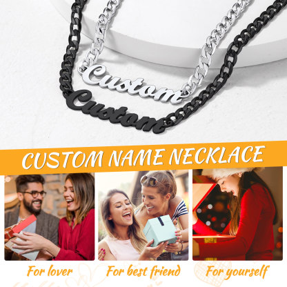 Custom Name 6mm Rope Chain For Men