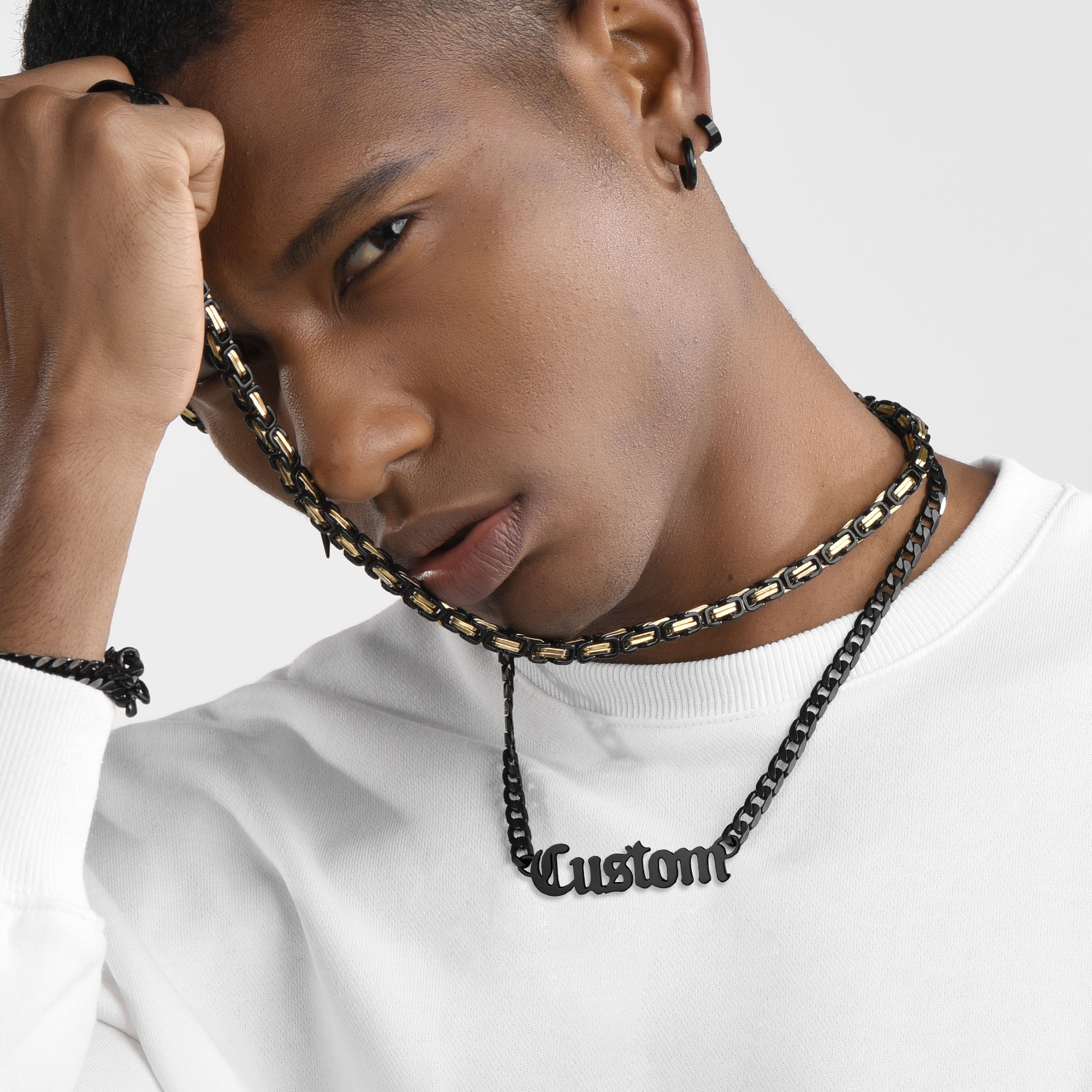 Custom Name 6mm Rope Chain For Men
