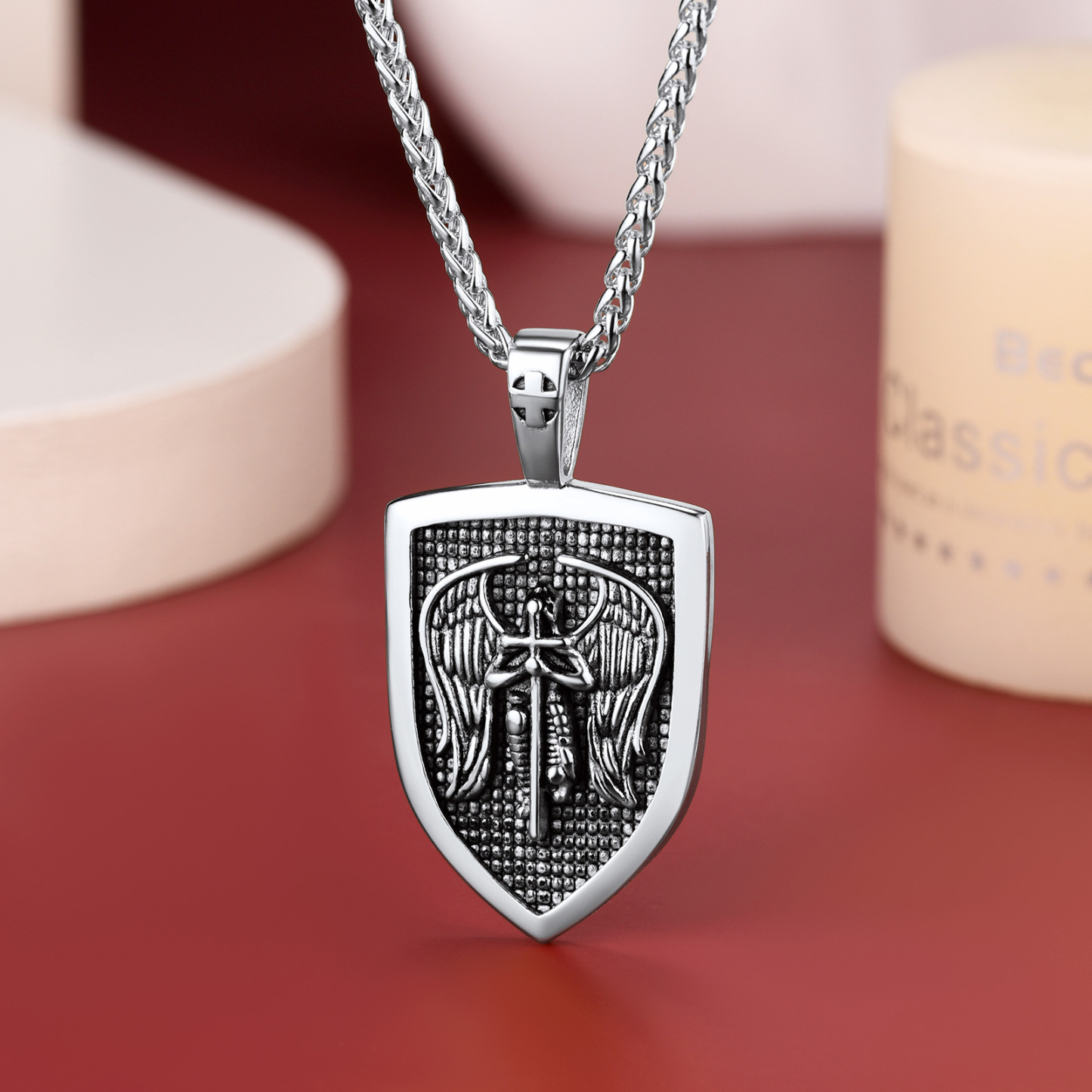 St. Michael Shield Necklace