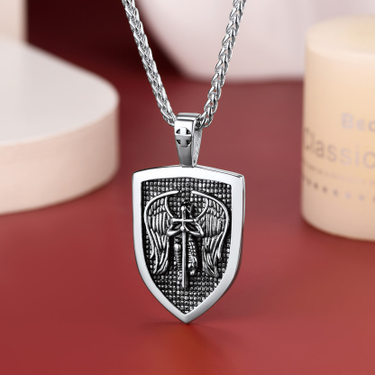 St. Michael Shield Necklace