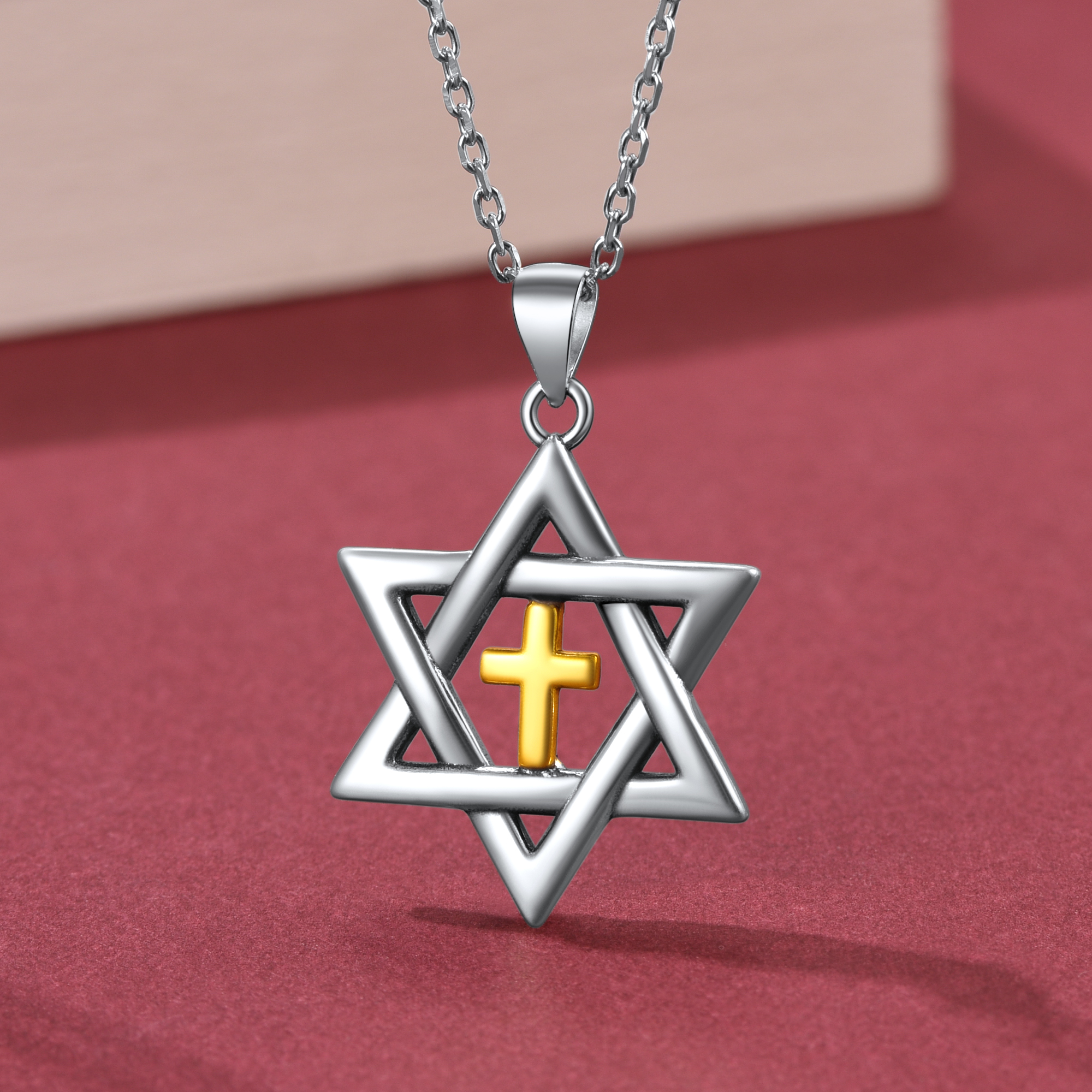 Star of David Cross Pendant Jewelry