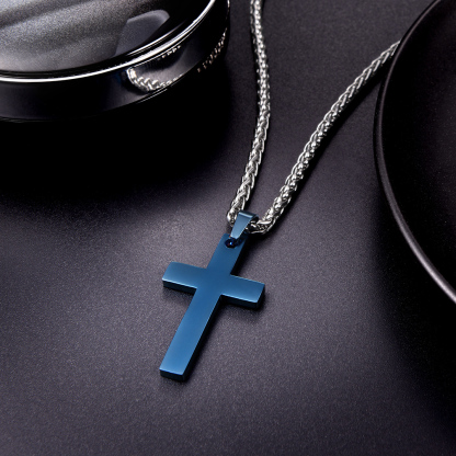 Classic Cross Necklace for Men Women