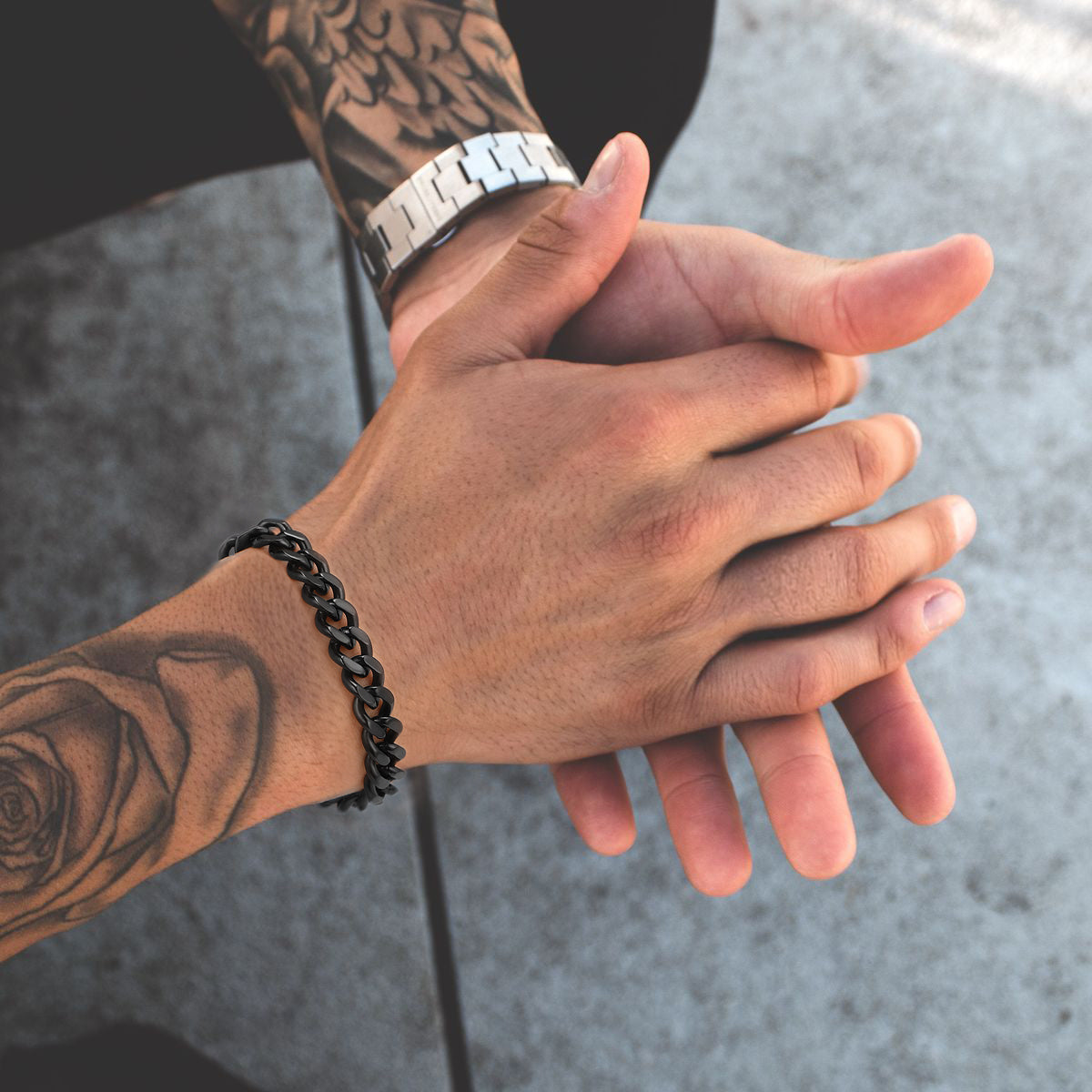 Thick Cuban Chain Link Bracelet for Men