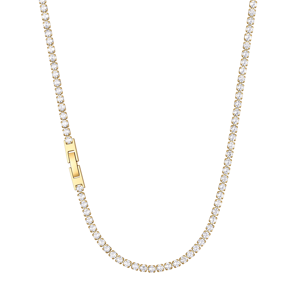 3/5mm Cubic Zirconia Tennis Chain Necklace for Men Women