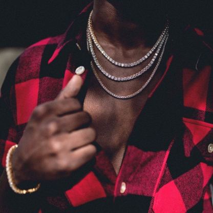 Cubic Zirconia Short Adjustable Diamond Chain