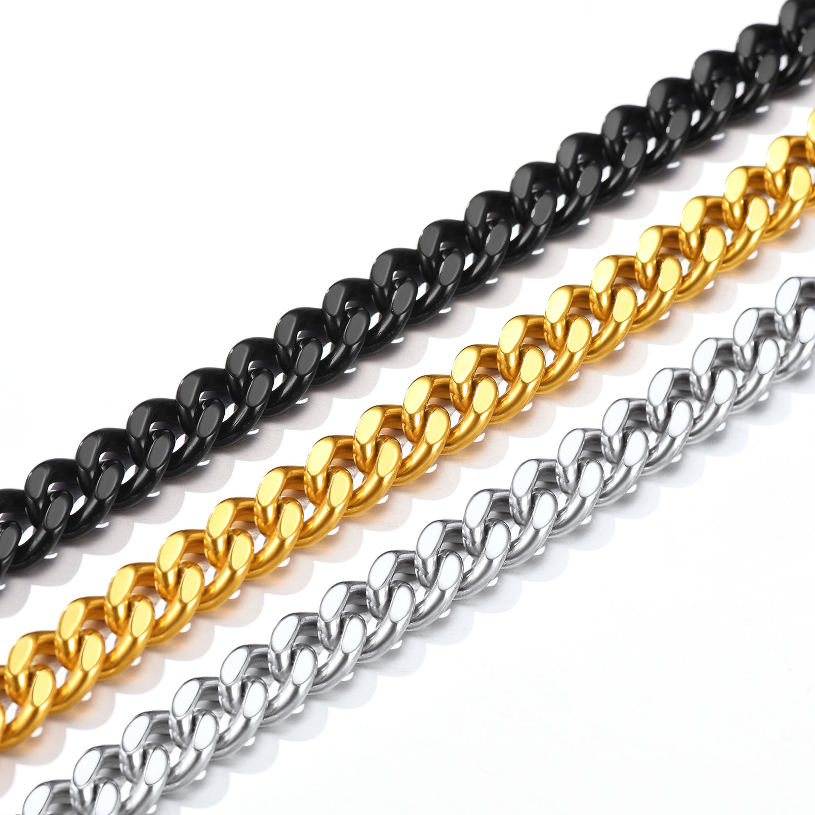 Men’s Cuban Chain Bracelet 5/7/9/12mm Width