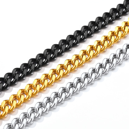 Men’s Cuban Chain Bracelet 5/7/9/12mm Width