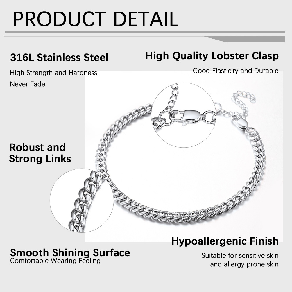 6MM Solid Chain Anklet