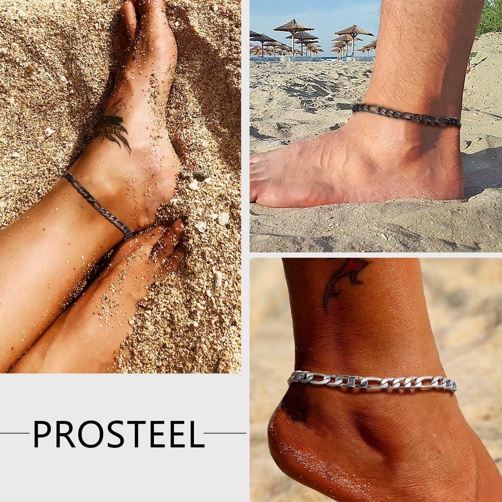 Figaro Chain Anklet Adjustable for Women