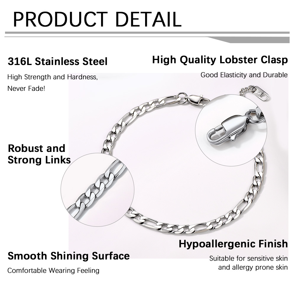 Figaro Chain Anklet Adjustable for Women
