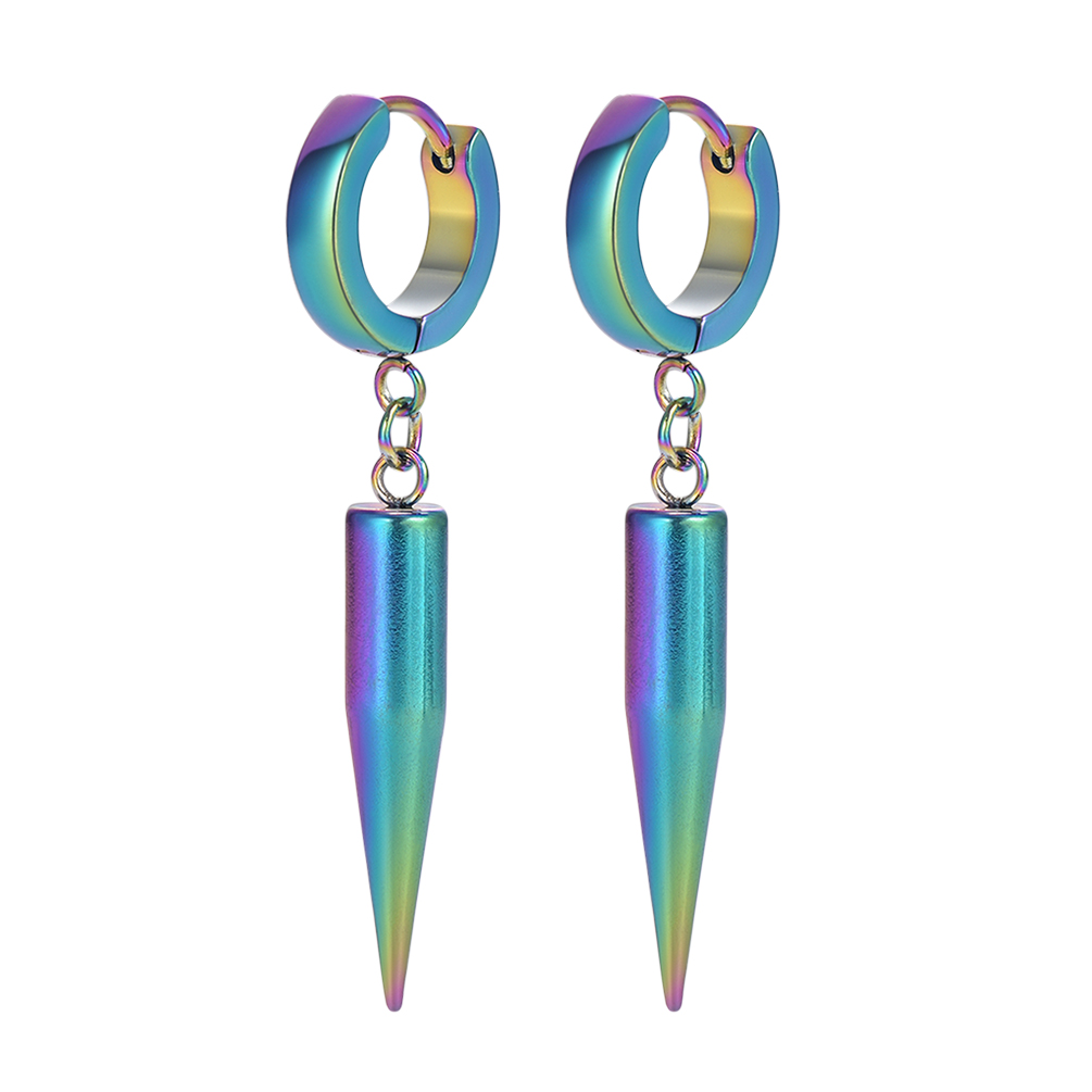 25mm Cone Spike Drop Earrings for Women For Men
