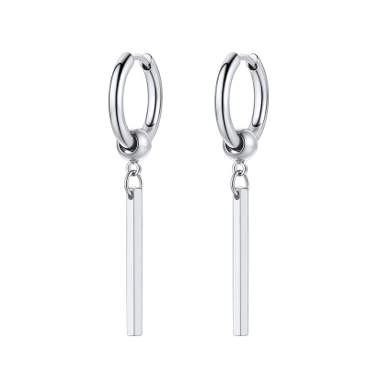 Punk Long Bar Dangle Drop Earrings For Men Women