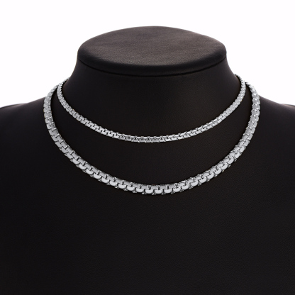 Stainless Steel Round Link Chain Necklace