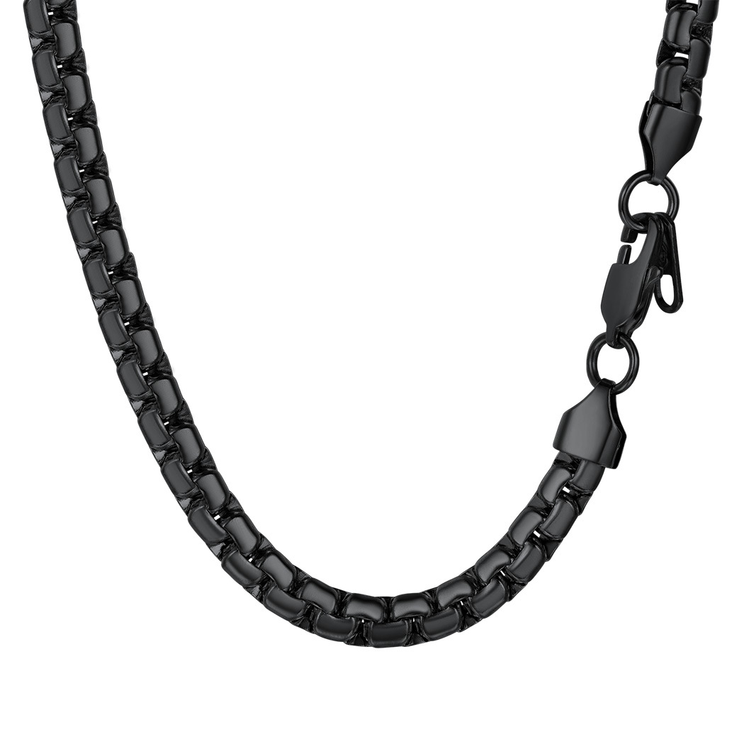 Stainless Steel Round Link Chain Necklace