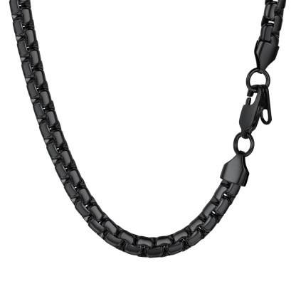 Stainless Steel Round Link Chain Necklace
