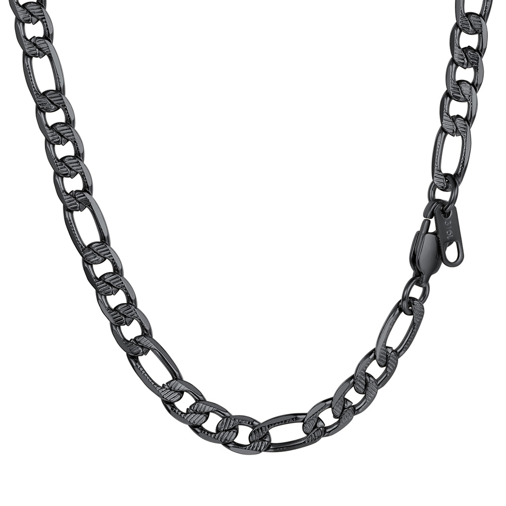 Vintage 6mm Figaro Chain Link Necklace