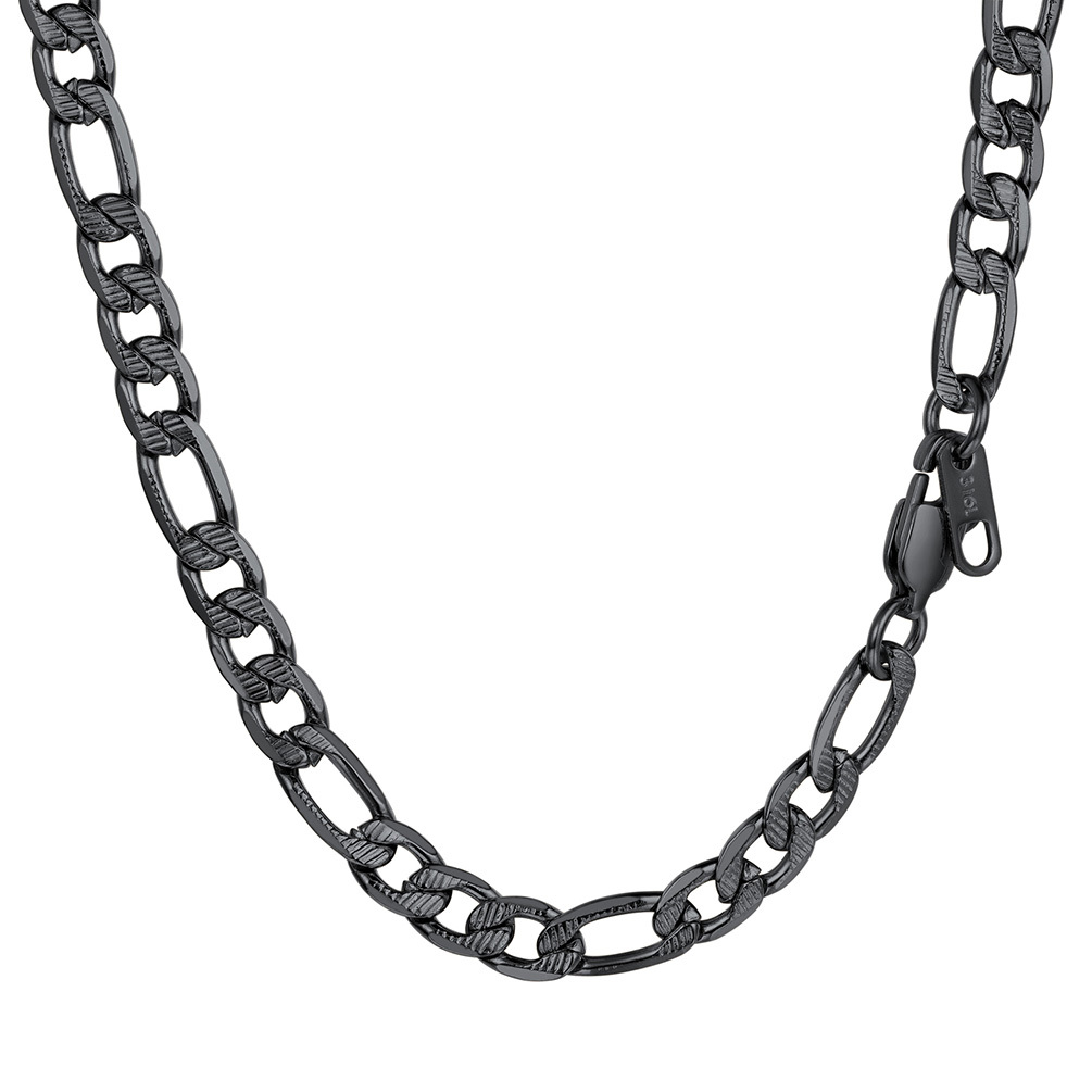 Vintage 6mm Figaro Chain Link Necklace