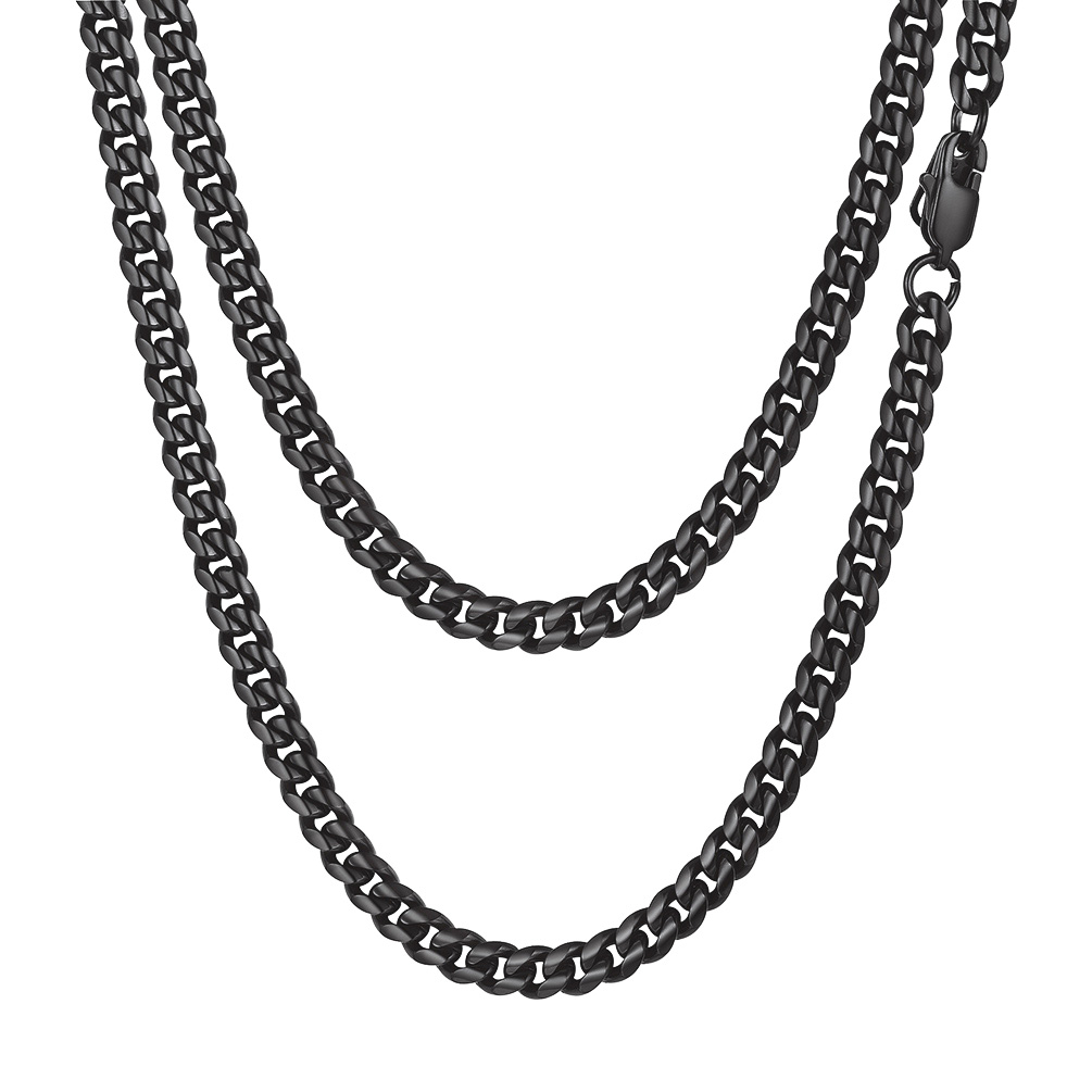 6mm Stainless Steel Cuban Chain Necklace