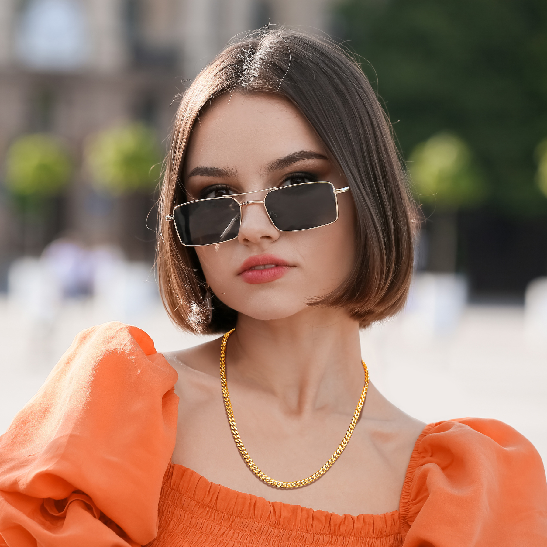 6mm Stainless Steel Cuban Chain Necklace