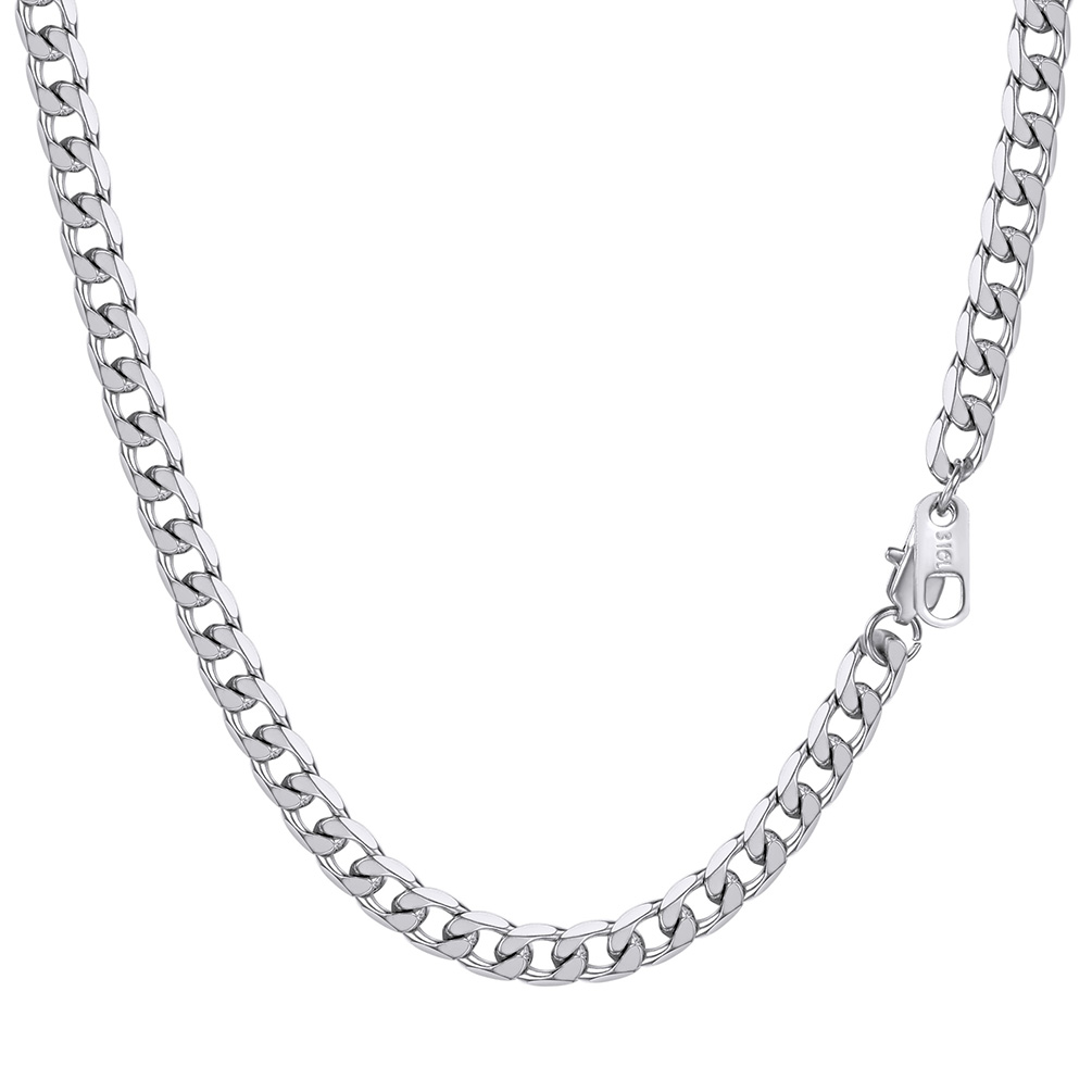 Cuban Link Chain Plain Necklace