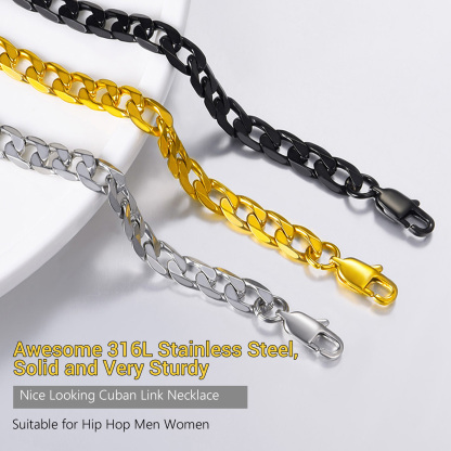 Sturdy Mens Stainless Steel Chain Necklace