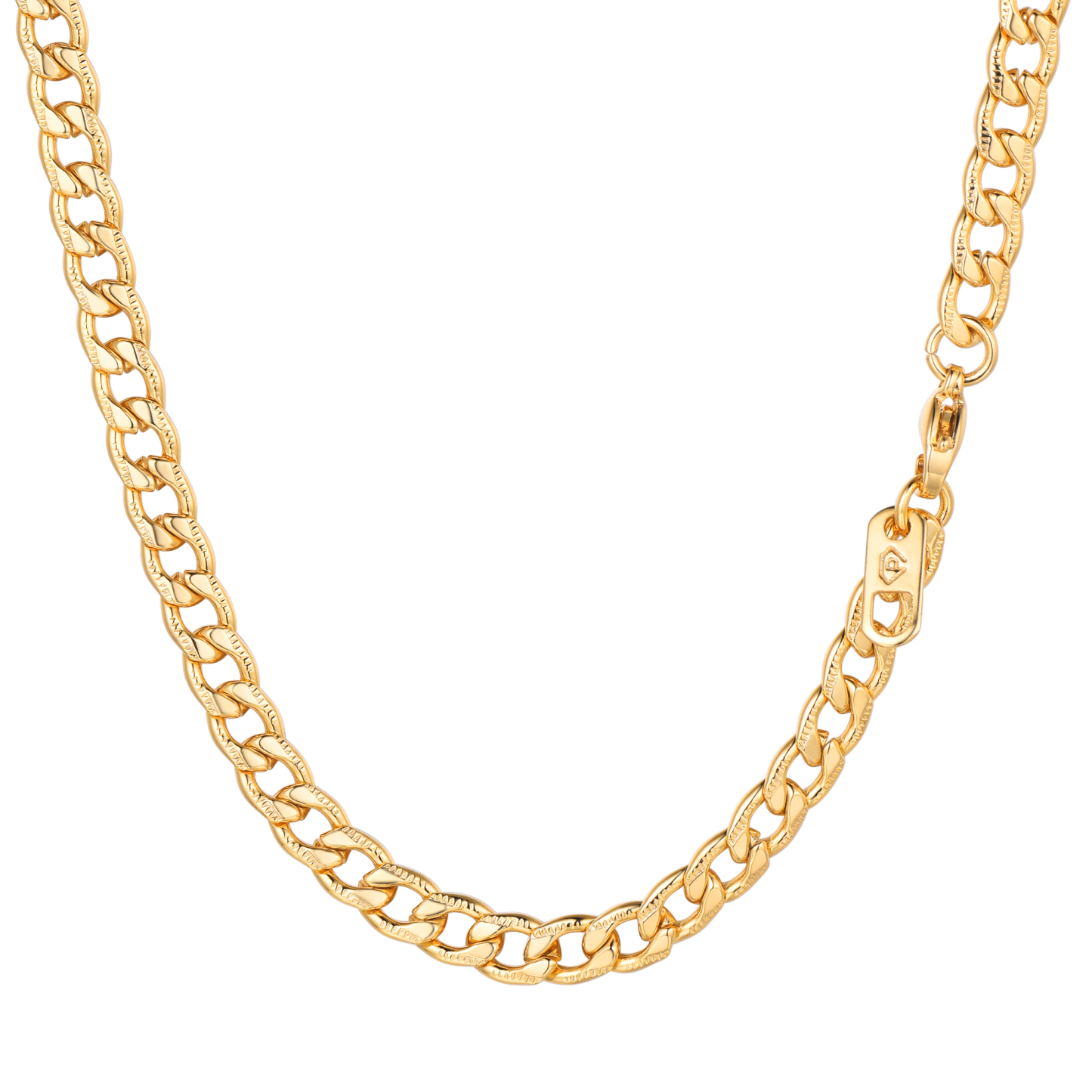 5MM Stainless Steel Cuban Link Chain Miami Pressed Gift for Him