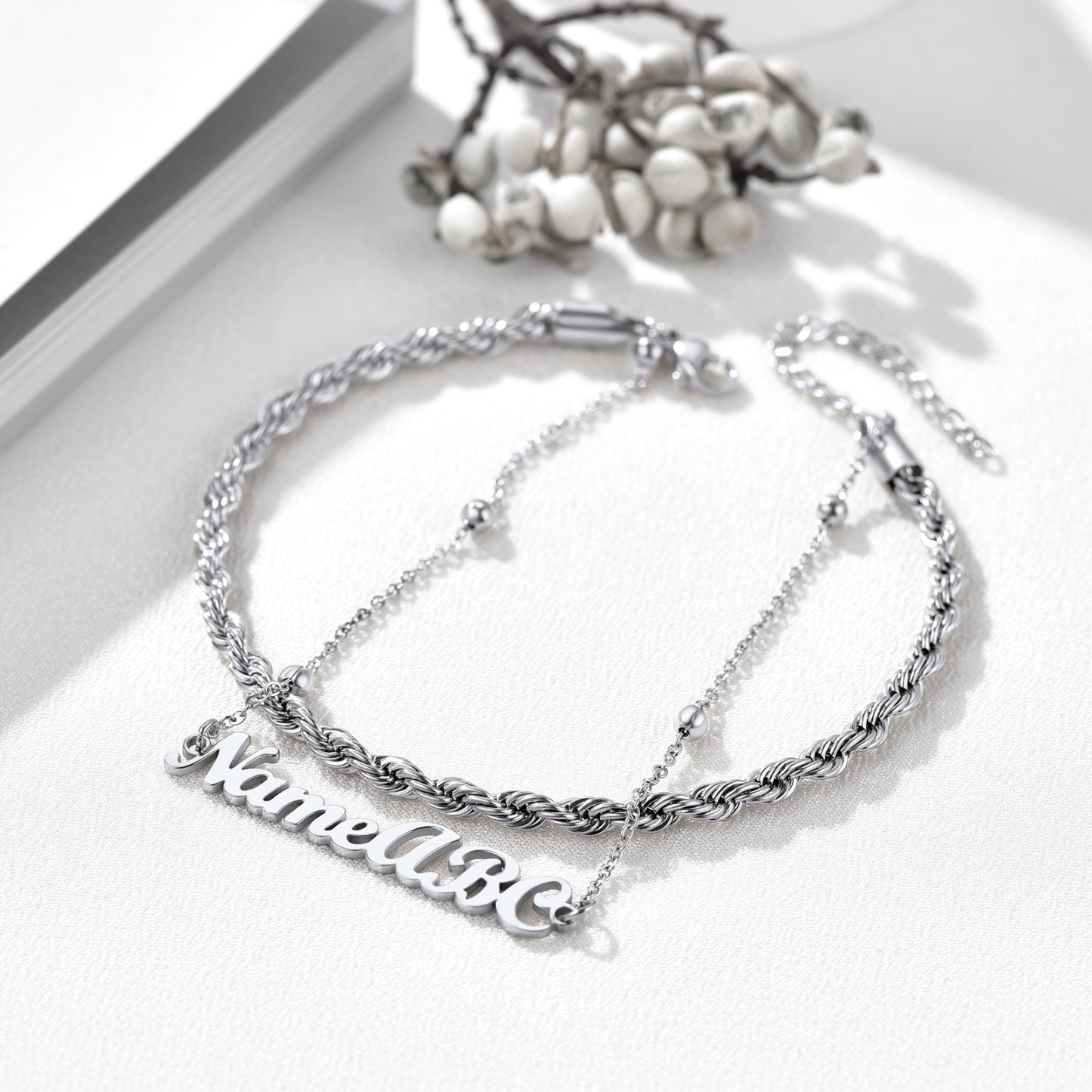 Black Cuban Link Anklets