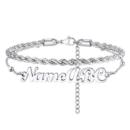 Black Cuban Link Anklets