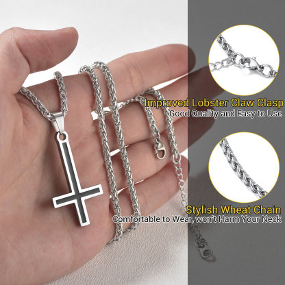 Upside Down Cross Necklace - A Bold Statement of Individuality