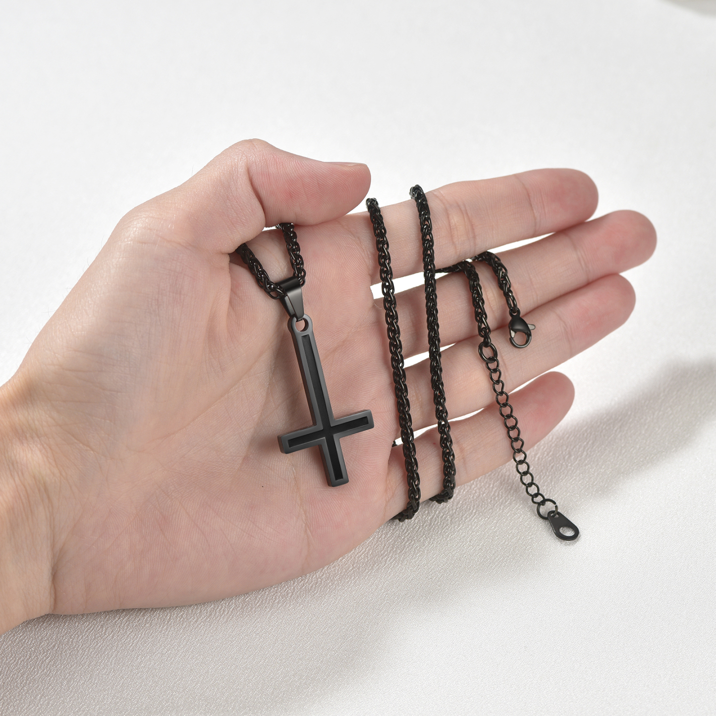 Upside Down Cross Necklace