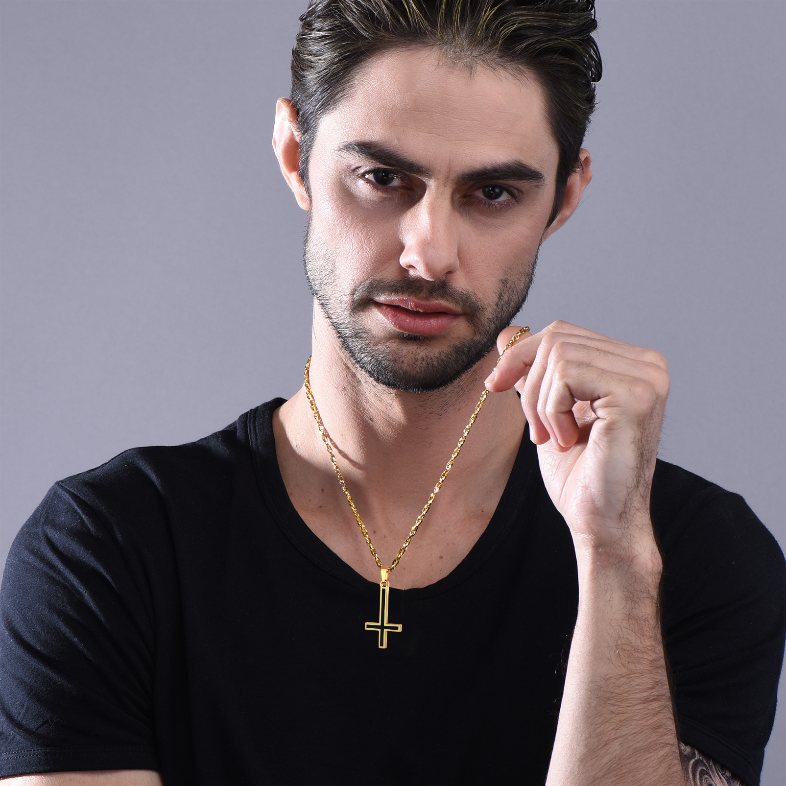 Upside Down Cross Necklace