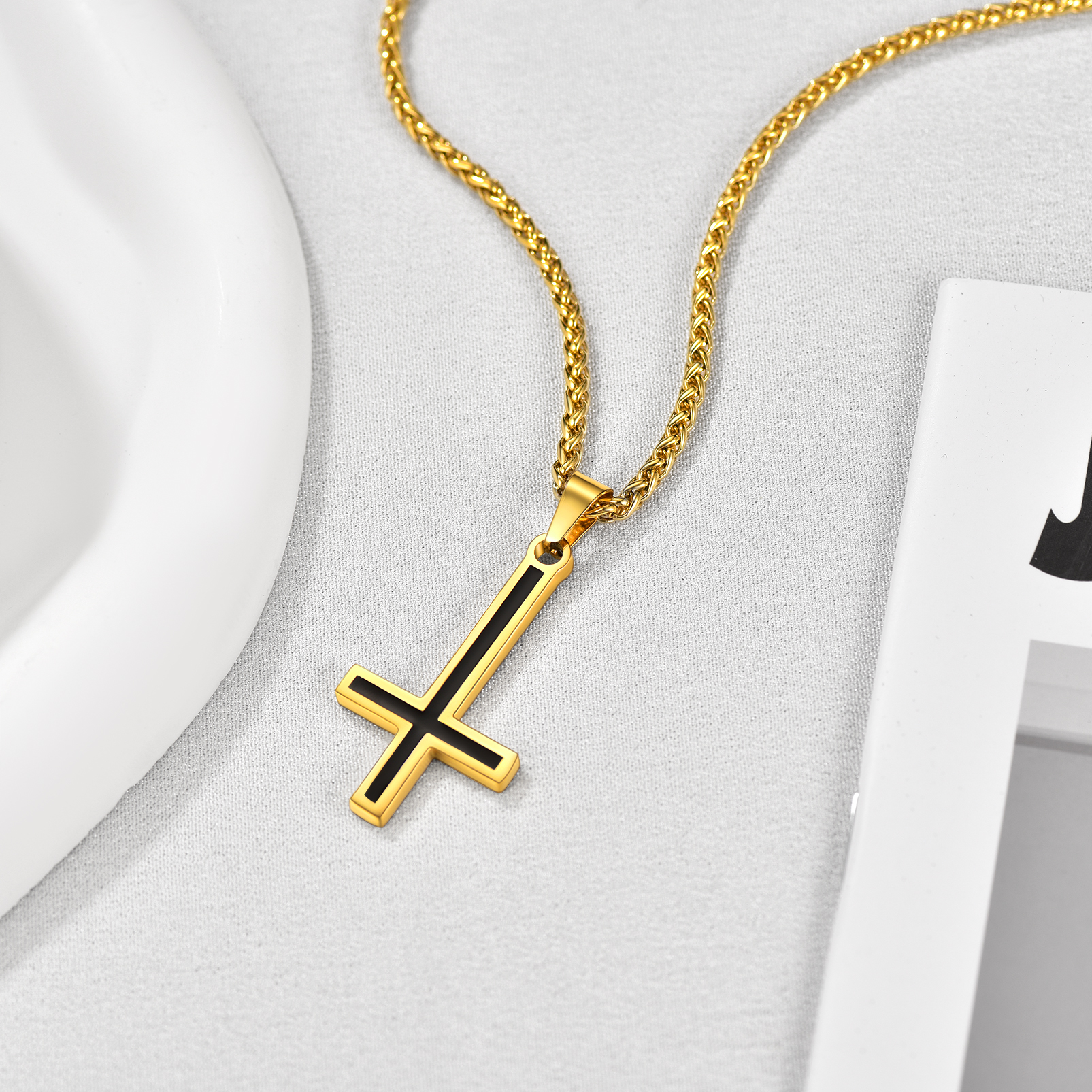 Upside Down Cross Necklace