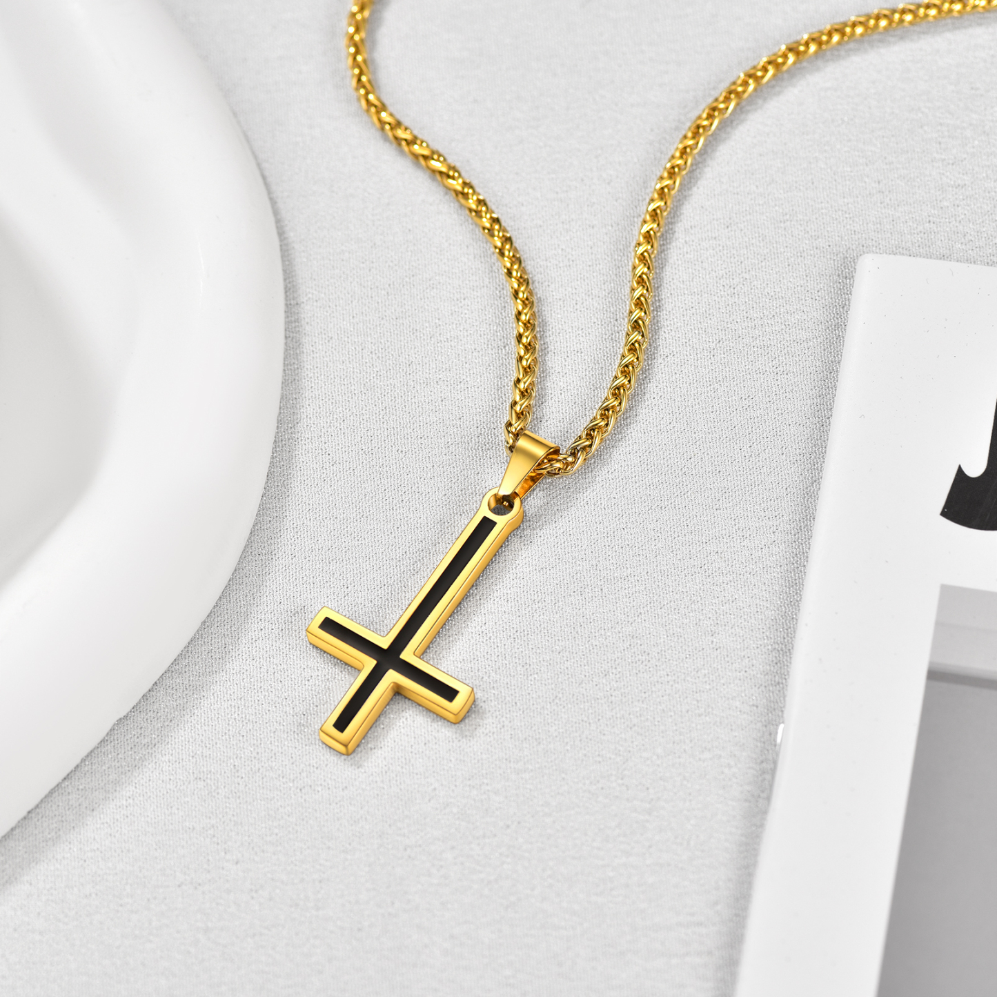 Upside Down Cross Necklace