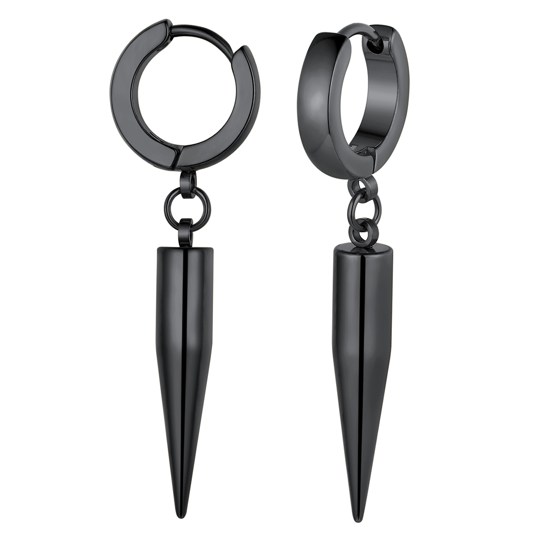 25mm Cone Spike Drop Earrings for Women For Men