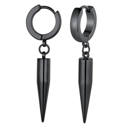 25mm Cone Spike Drop Earrings for Women For Men