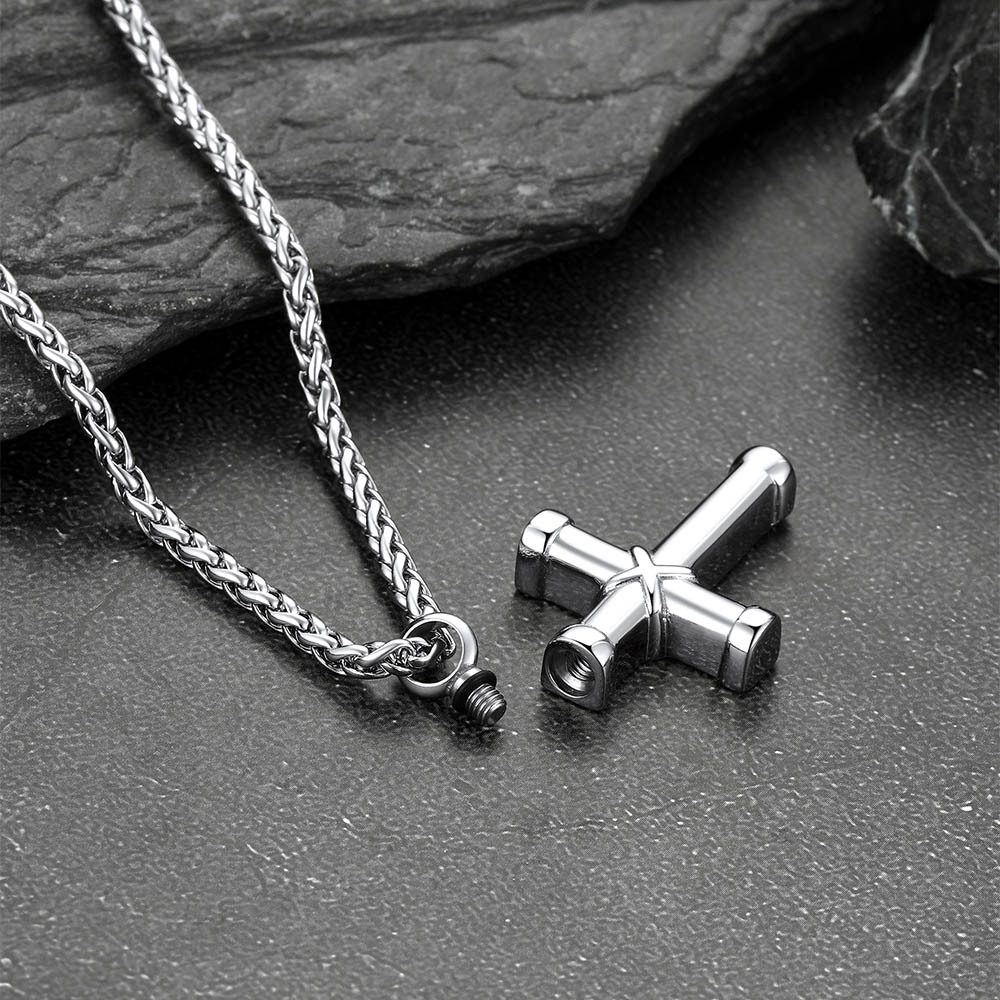 Cross Urn Necklace for Ashes
