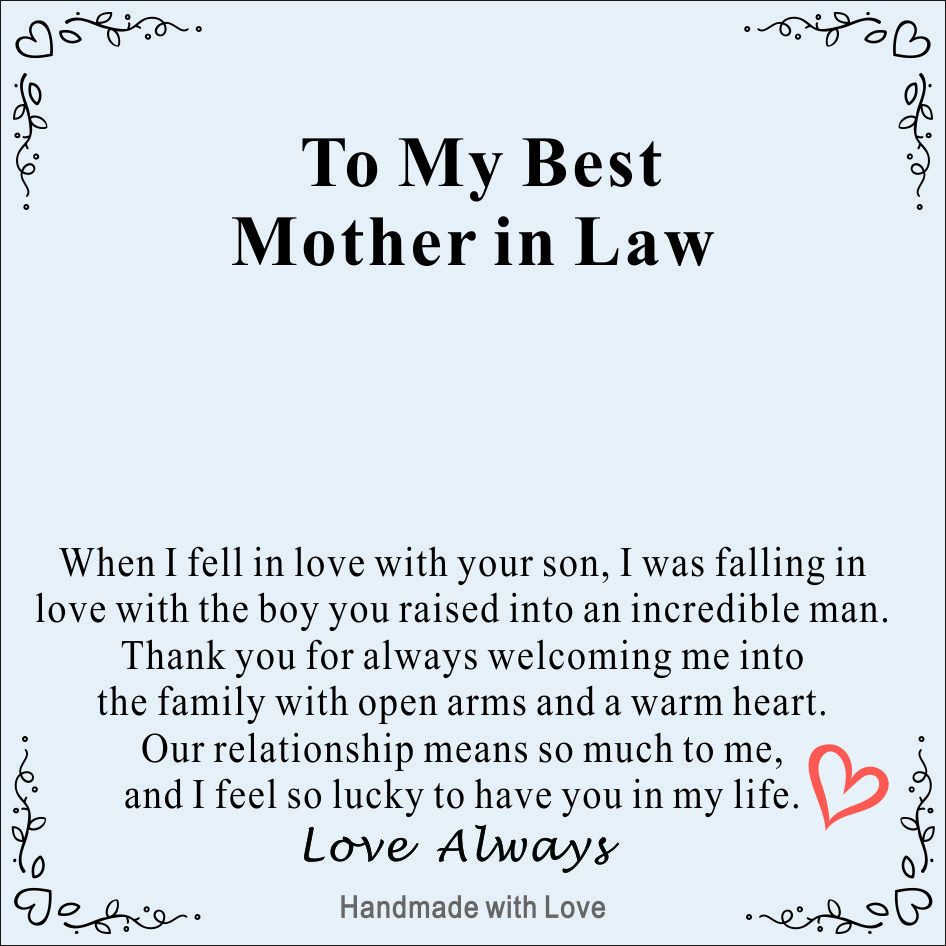 To My Best Mother in Law