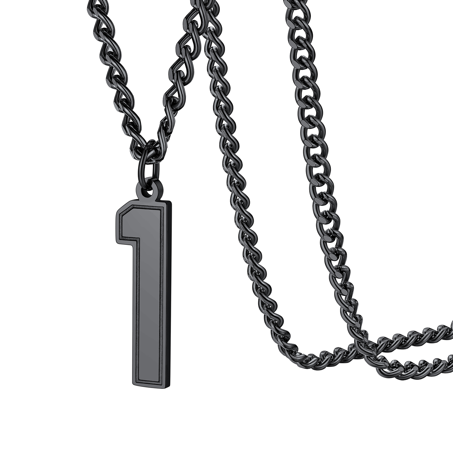 Sport Number Pendant Necklace for Men