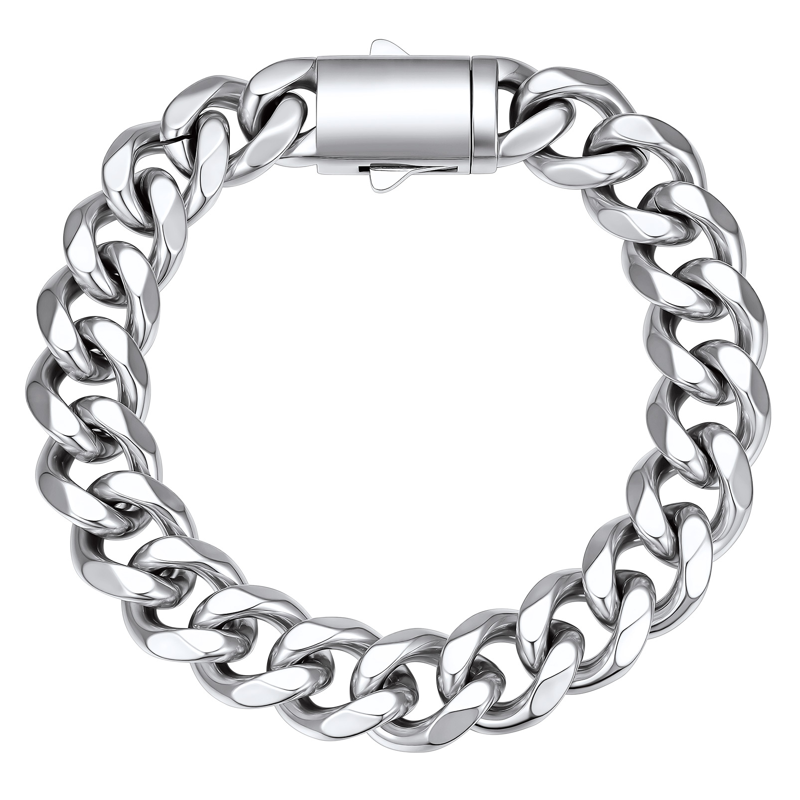 Stainless Steel Cuban Link Chain Bracelet 6/9/12mm For Men 