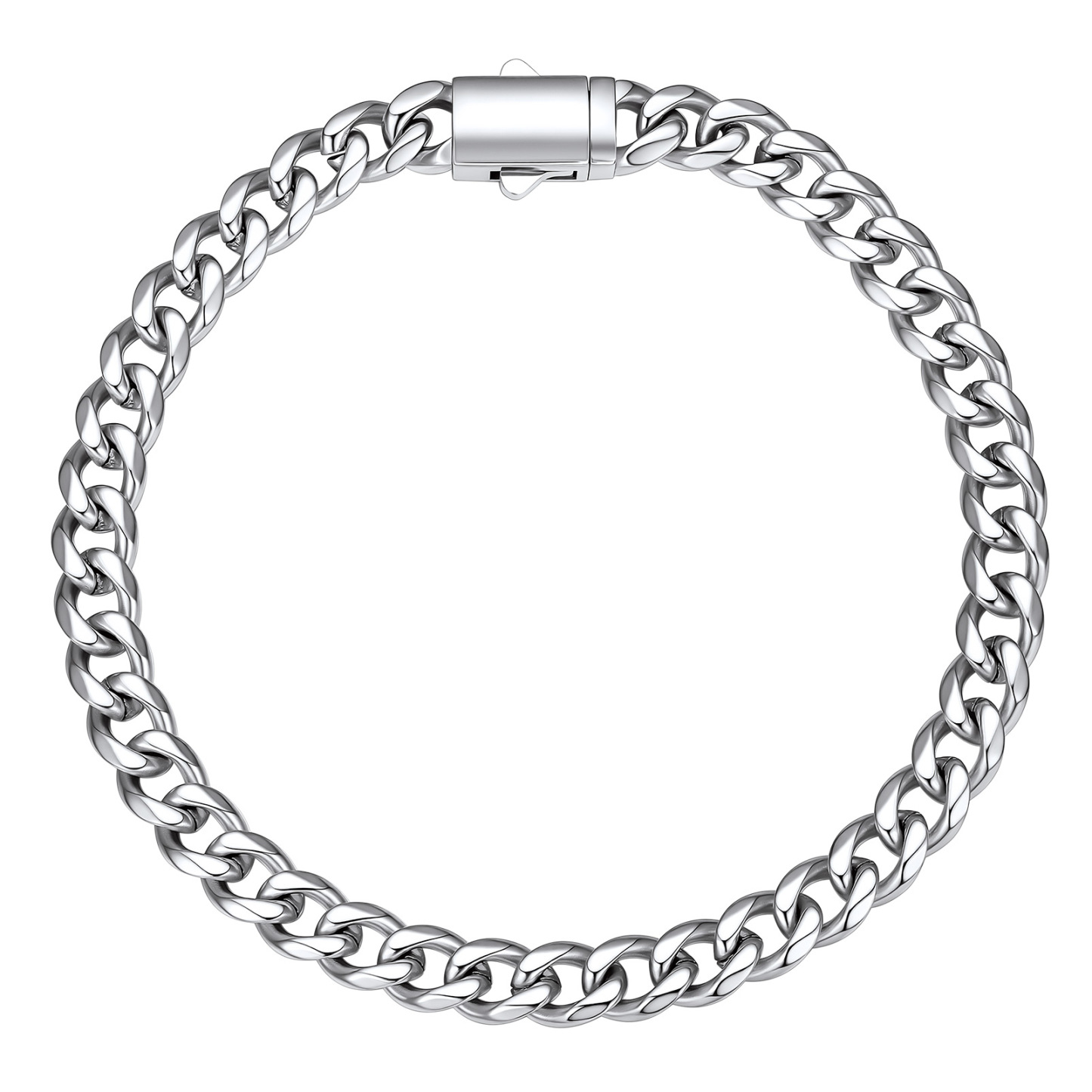 Stainless Steel Cuban Link Chain Bracelet 6/9/12mm Men Gift