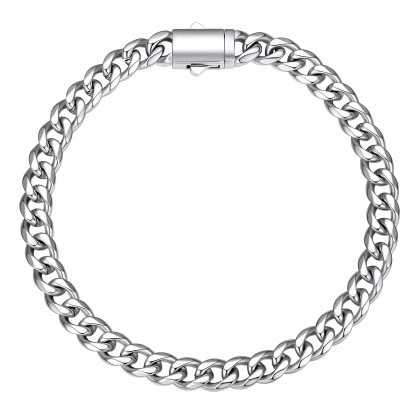 Stainless Steel Cuban Link Chain Bracelet 6/9/12mm Men Gift