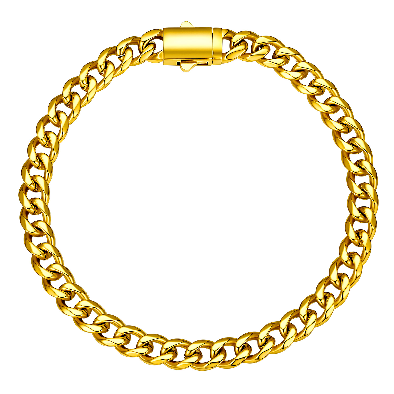 Stainless Steel Cuban Link Chain Bracelet 6/9/12mm For Men 