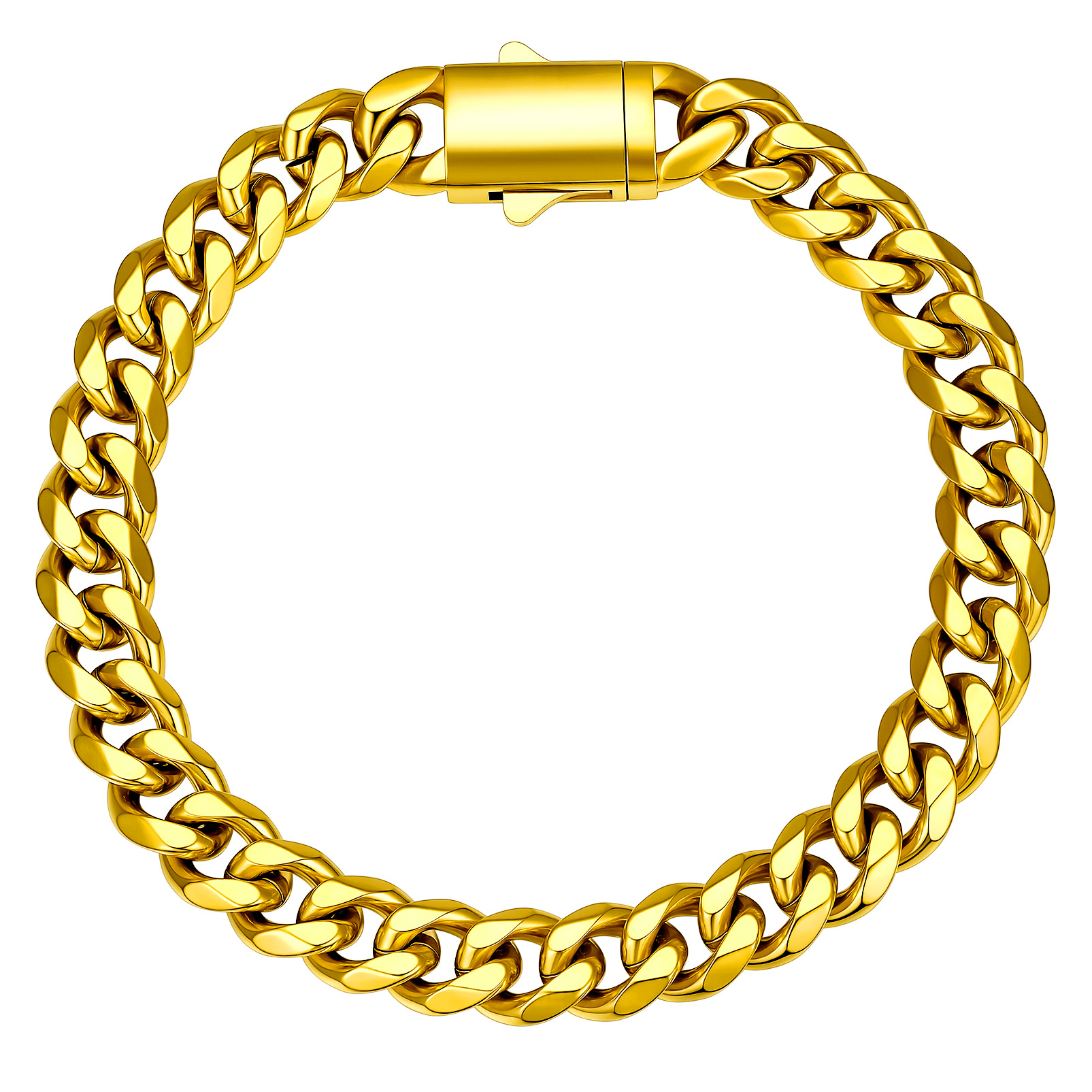 Stainless Steel Cuban Link Chain Bracelet 6/9/12mm For Men 