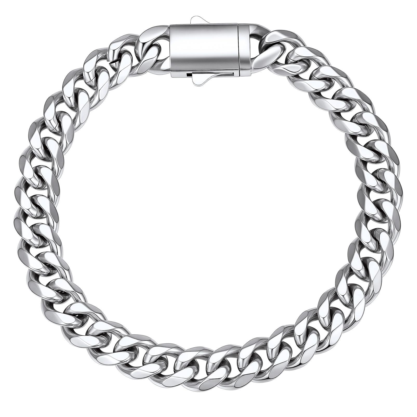 Stainless Steel Cuban Link Chain Bracelet 6/9/12mm For Men 