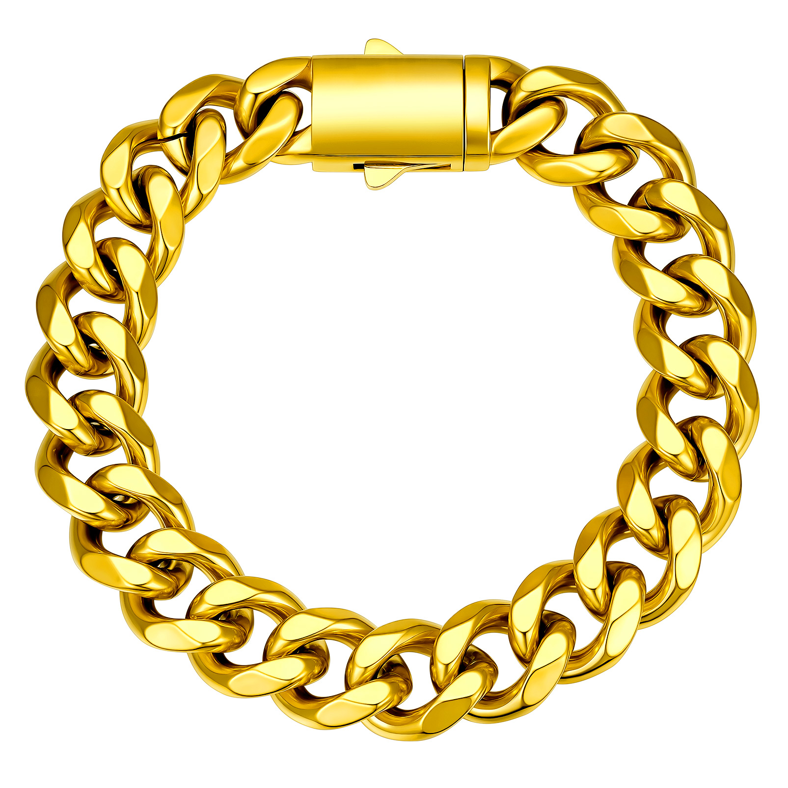 Stainless Steel Cuban Link Chain Bracelet 6/9/12mm For Men 