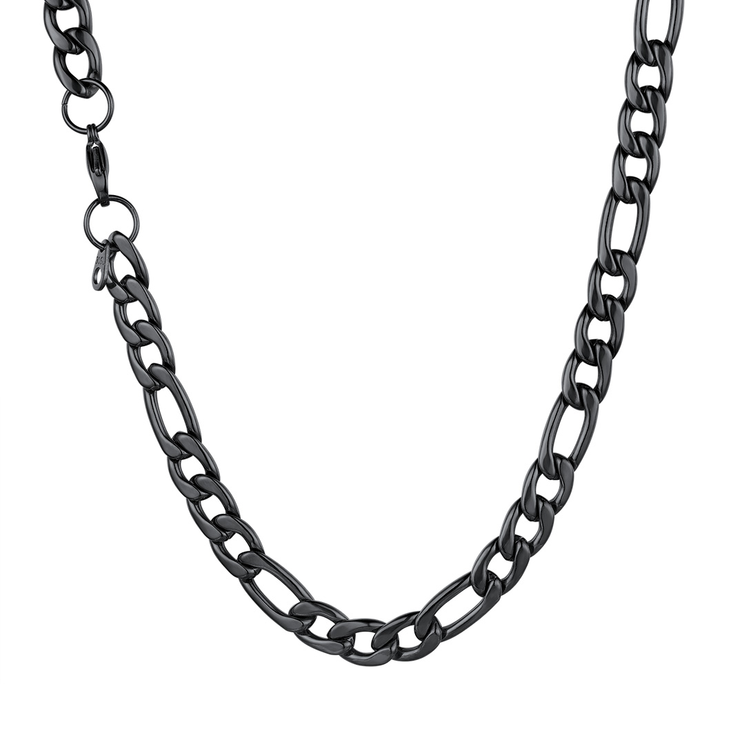 3mm/5mm Stainless Steel Figaro Chain Necklace For Men For Women